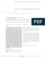 Análisis Del Color en Los Websites de Productos Sobre Flamenco