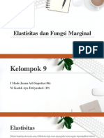 Elastisitas Dan Fungsi Marginal