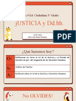 Clase 9 Ed. Ciudadana 3 Justicia, DD - HH. Tribunales