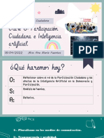 Clase 6 Ed. Ciudadana Participación Ciudadana e Inteligencia Artificial 18.04.2022