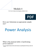 PCA, Power Analysis, Bootstrapping, Random Forest