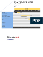 Weekly Gantt Chart Template