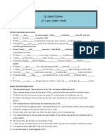 Ii Conditional IF + Past Simple +would: Put The Verbs in The Correct Form