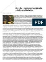 Angèle Bassolet - La - Poétesse Burkinabè Des Éditions Malaika