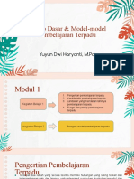 Modul 1 KONSEP DASAR DAN MODEL-MODEL PEMBELAJARAN TERPADU