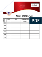 Weekly Learning Plan: G12-Humss