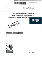 Biological Nutrient Removal From Municipal Wastewater in Sequencing Batch Biofilm Reactors