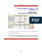 Calculation Tool Heat Flux Through A Single Pipe KNOWING Skin Temperatures