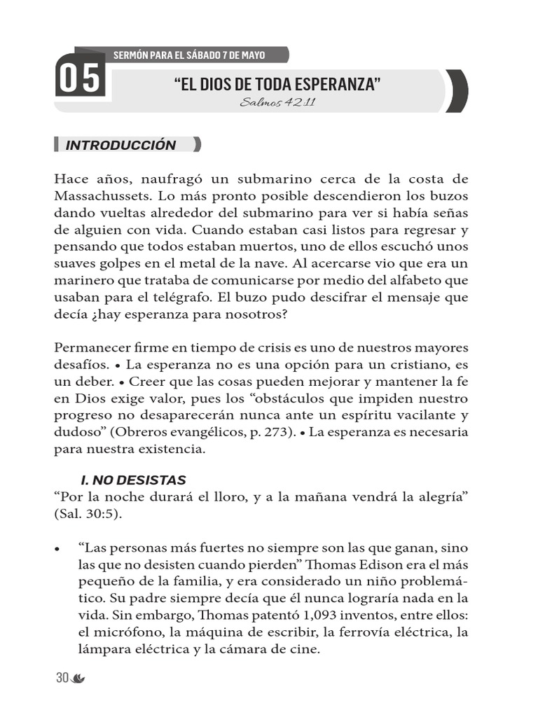 Esperanza y Fe en Tiempos de Crisis | PDF | Fe | Amor