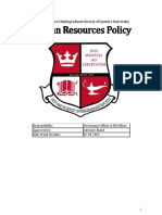 Human Resources (HRP) Policy