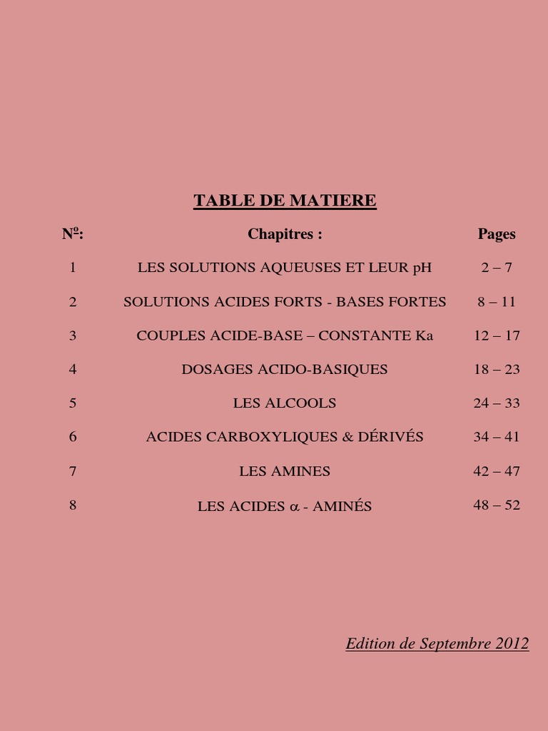 Solutions aqueuses et pH en chimie | PDF | Ph | Acide
