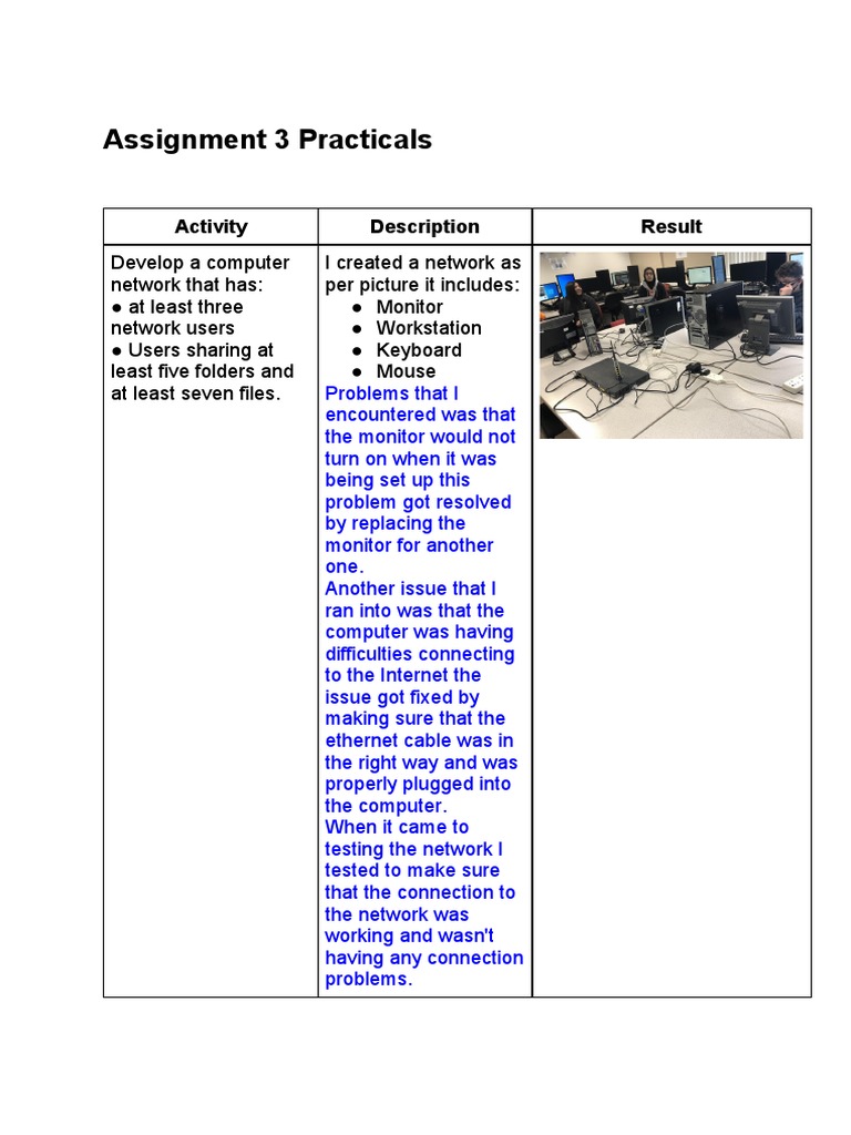 Marshal Copy of Assignment 3 Practicals | PDF | Computer Network ...