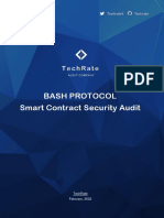 Bash Protocol Smart Contract Security Audit: Techrate February, 2022