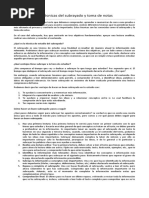 Las técnicas del subrayado y toma de notas