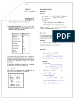 Operadores matemáticos. Regla de correspondencia