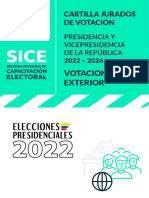 Cartilla Jurados Votacion Exterior - Presidencia 2022