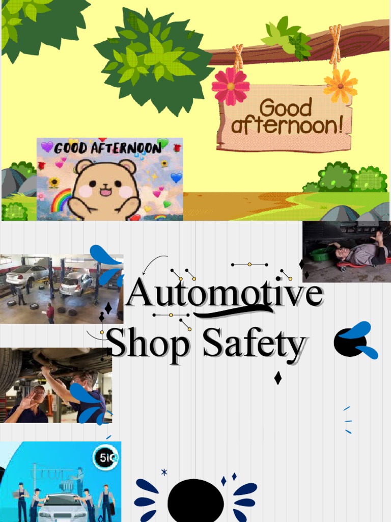 Automotive Shop Safety Guidelines | PDF | Clothing | Fires