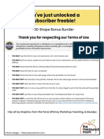 You've Just Unlocked A Subscriber Freebie!: Thank You For Respecting Our Terms of Use