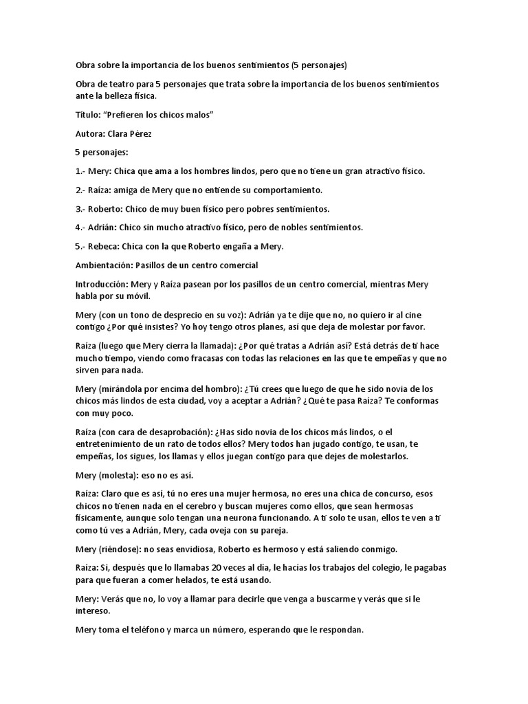 Obra Sobre La Importancia de Los Buenos Sentimientos PDF