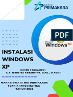 Manual Book Instalasi Windows XP Oleh Kelompok 3