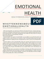 Emotional Health Brochure