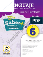 Guia de Docente Lenguaje Grado 6°