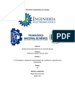 1.4 Conceptos y Relaciones Fundamentales de Resistencia, Capacitancia e Inductancia.