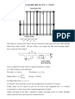 One way joist slab analysis design