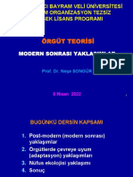 Örgüt Teorisi: Ankara Haci Bayram Veli Üniversitesi Yönetim Organizasyon Tezsiz Yüksek Lisans Programi