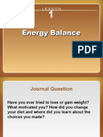 Lesson 1 Energy Balance