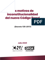 CNA-Los motivos inconstitucional ida CP 130-2017