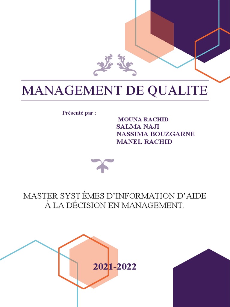 Management de la qualité et ISO 9000 | PDF | Management de la qualité ...