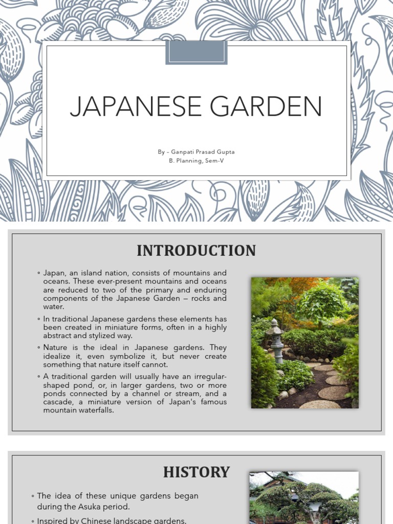 Japanese Garden PDF Botany Landscape