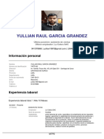 Perfil profesional Yullian Garcia