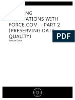 Preserving Data Quality Exercise Guide