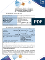 Guia de Actividades y Rúbrica de Evaluación - Fase 1 - Reconocimiento Del Curso