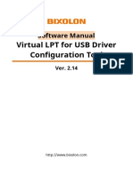 Virtual LPT For USB Driver Configuration Tool: Software Manual