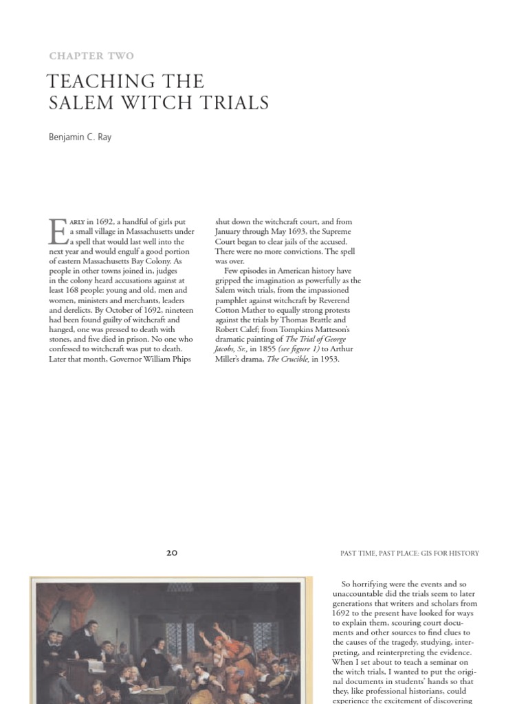 Teaching The Salem Witch Trials | PDF | Witchcraft