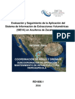 Evaluación del Sistema de Información de Extracciones Volumétricas (SIEVA) en Acuíferos de Zacatecas