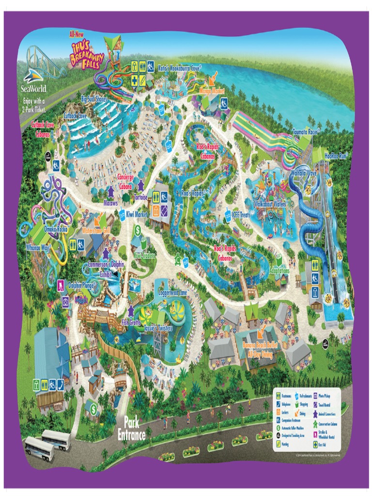 Aquatica Orlando Park Map 2017 PDF