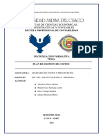 Plan de Gestion de Costos