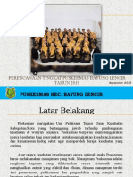 Perencanaan Tingkat Puskesmas Bayung Lencir TAHUN 2019