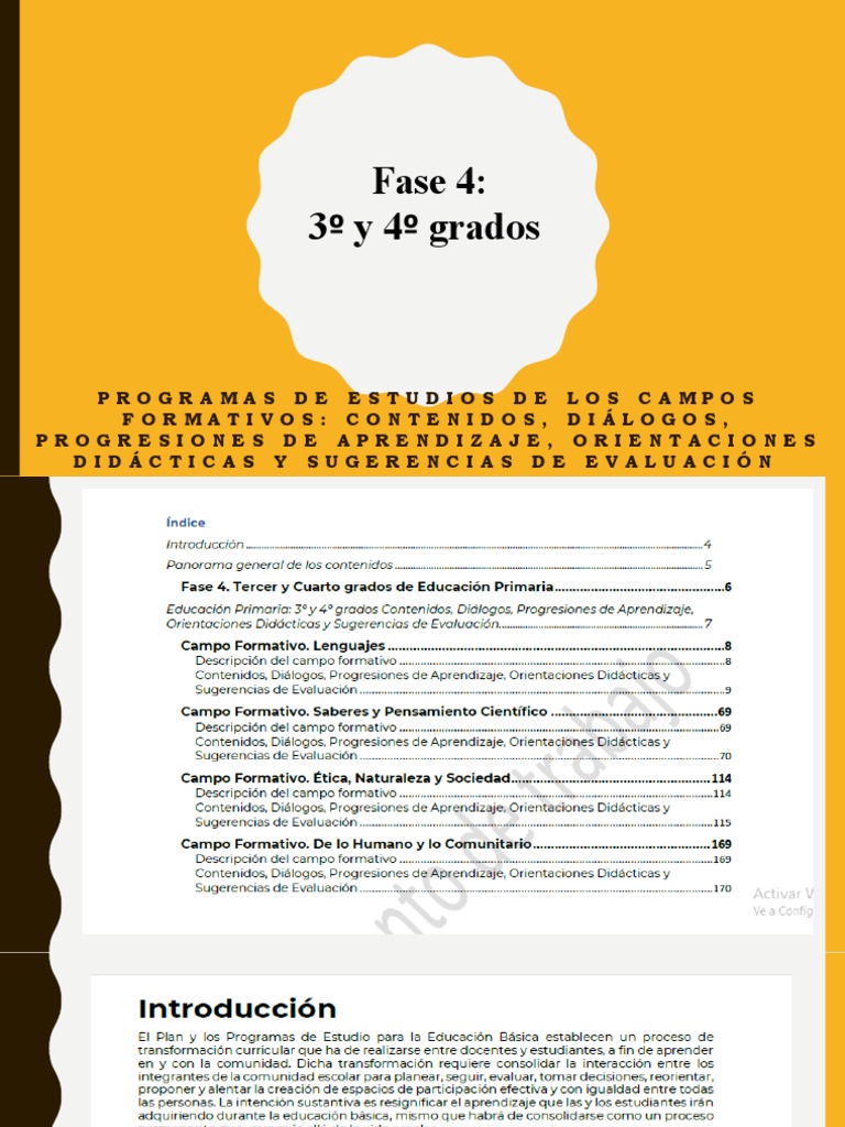 Programas de Estudios de Los Campos Formativos 2022 - MOD | PDF ...