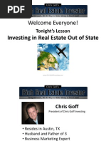 Buying Investment Property Out of State