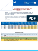 Anexo Ajuste Perfiles y Tarifas Seguro de Vida Individual