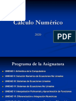 CALCULO NUMERICO 2020 - Clase 1
