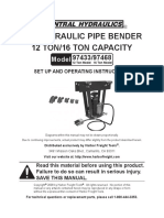 Air/Hydraulic Pipe Bender 12 Ton/16 Ton Capacity: Model