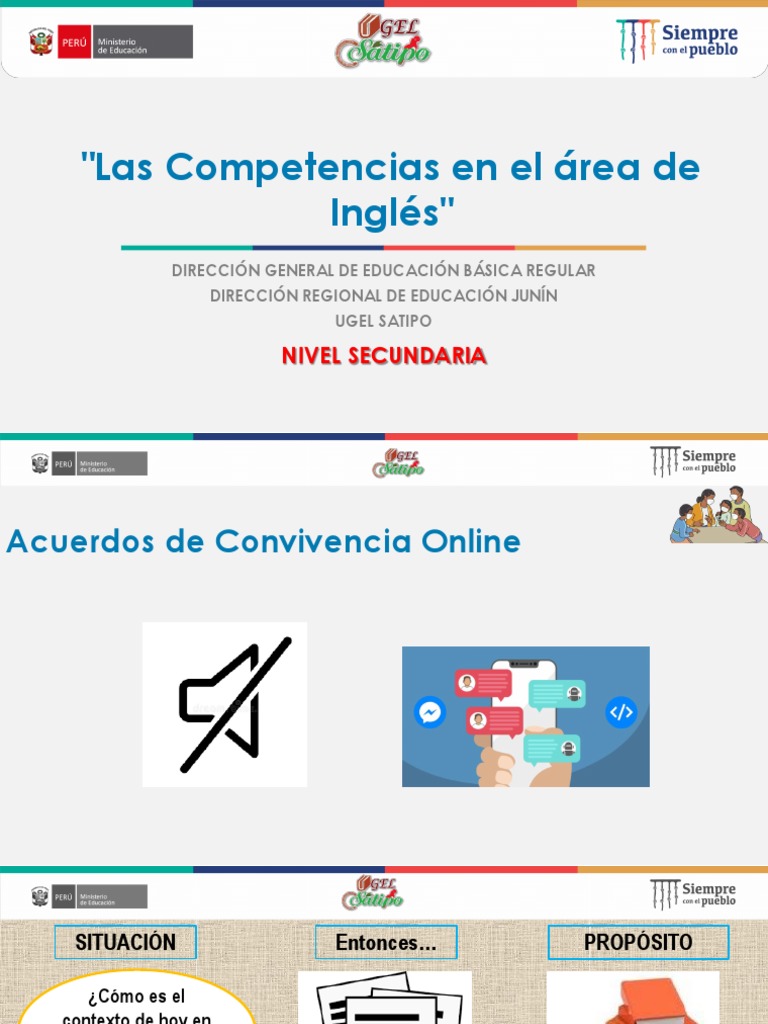 Competencias de Inglés en Secundaria | PDF | Plan de estudios ...