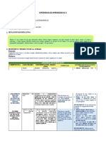 EXPERIENCIA DE APRENDIZAJE - Planificación