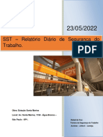 Relatório Diário de Segurança Santa Marina 2º Turno 23-05-2022